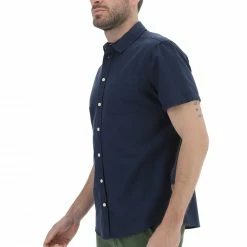 Camicia Manica Corta Misto Lino Blend Uomo -Lacoste shop dec44882be400909151487600130823b