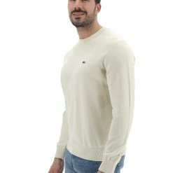 Maglioncino Girocollo Lacoste Uomo Tinta Unita Con Logo A Contrasto Sul Petto 27 Maglioncino Girocollo Lacoste Uomo Tinta Unita Con Logo A Contrasto Sul Petto -Lacoste shop df1f33a35e3a0f2c7becef69a37f51f8