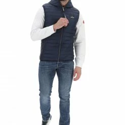 YES.ZEE Gilet Smanicato Con Cappuccio Yes Zee Uomo Tinta Unita -Lacoste shop df46bd52d9a1cf6f3c613208950c260a