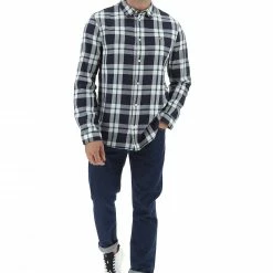 Tommy Hilfiger Jeans Camicia A Quadri Tommy Hilfiger Dm0dm15112 In Cotone Con Logo Ricamato -Lacoste shop df840515d2e187ee37d4441f4332c395