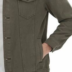 Giubbino Age In Denim Verde Militare -Lacoste shop e09b3188b672ce516ff6f3716adf5a27