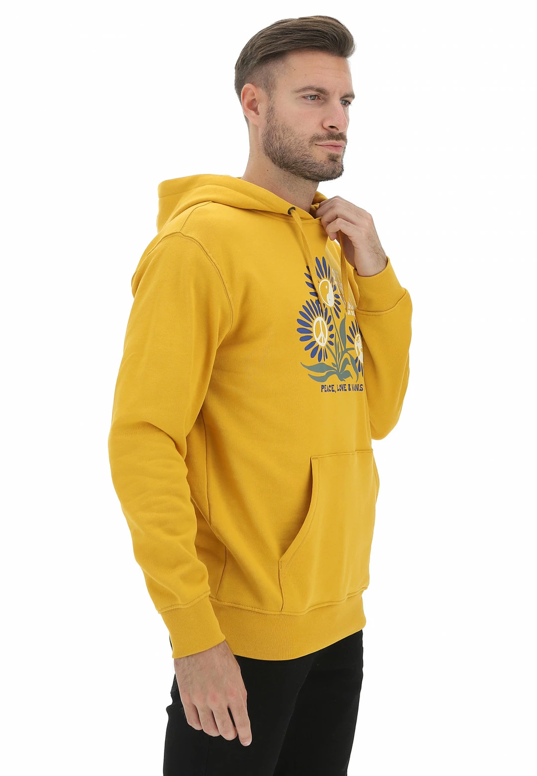 Felpa Con Cappuccio Vans Vn0000c1 Tasca A Marsupio E Stampa Floreale Frontale 4 Felpa Con Cappuccio Vans Vn0000c1 Tasca A Marsupio E Stampa Floreale Frontale - immagine 2