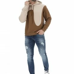 Felpa Con Cappuccio Age Uomo Made In Italy Bicolor Con Cuciture A Vista -Lacoste shop e27bb25a5f9195867c4167b0c5abdaed