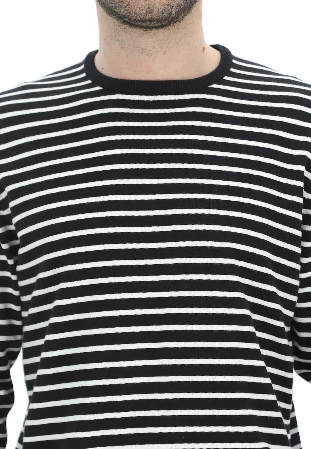 ONLY E SONS Maglioncino Girocollo Rigato In Cotone Only&sons Uomo 6 ONLY E SONS Maglioncino Girocollo Rigato In Cotone Only&sons Uomo - immagine 4