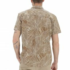 Camicia Blend Manica Corta Fantasia Foglie Uomo -Lacoste shop e33bcd7af5d0dd3db9545bd6e0862da0