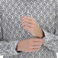 Camicia Age Uomo In Lino E Cotone Con Fantasia Tamascata -Lacoste shop e3d3d903588c2d432c10c7b08898217e