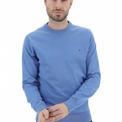 Maglioncino Tommy Hilfiger Uomo Basic Con Logo Ricamato -Lacoste shop e6faa9fbb76cbfa57fa5a9a9986efab4