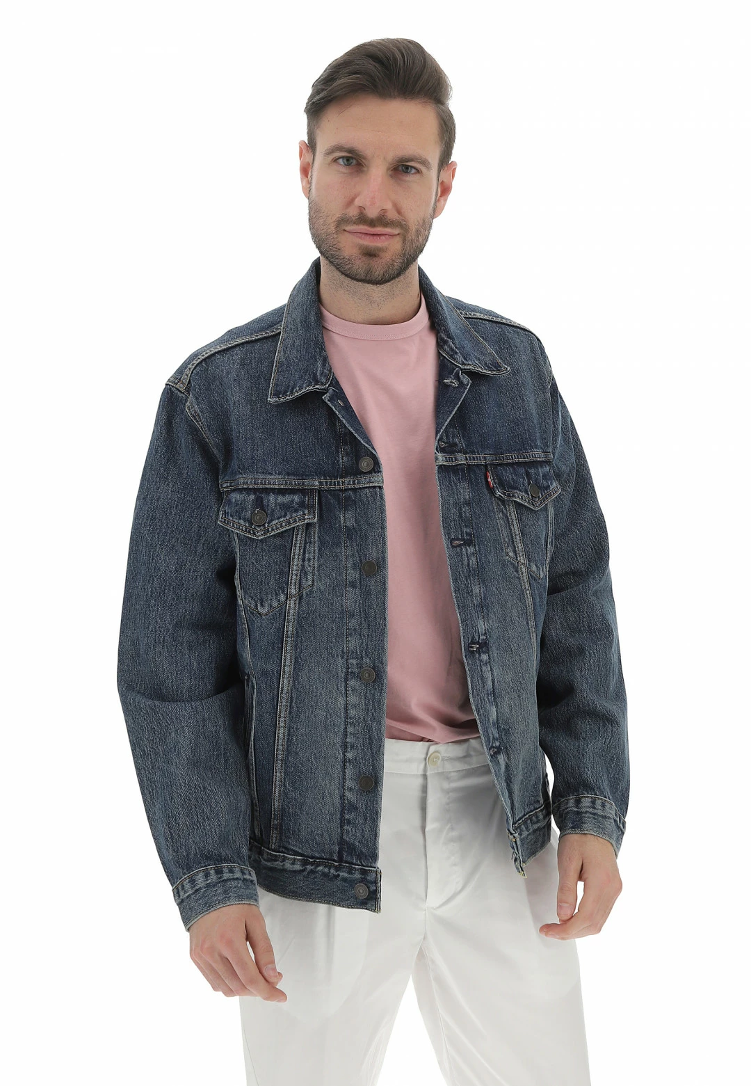 Giacca Trucker Levi's In Denim Uomo 3 Giacca Trucker Levi's In Denim Uomo