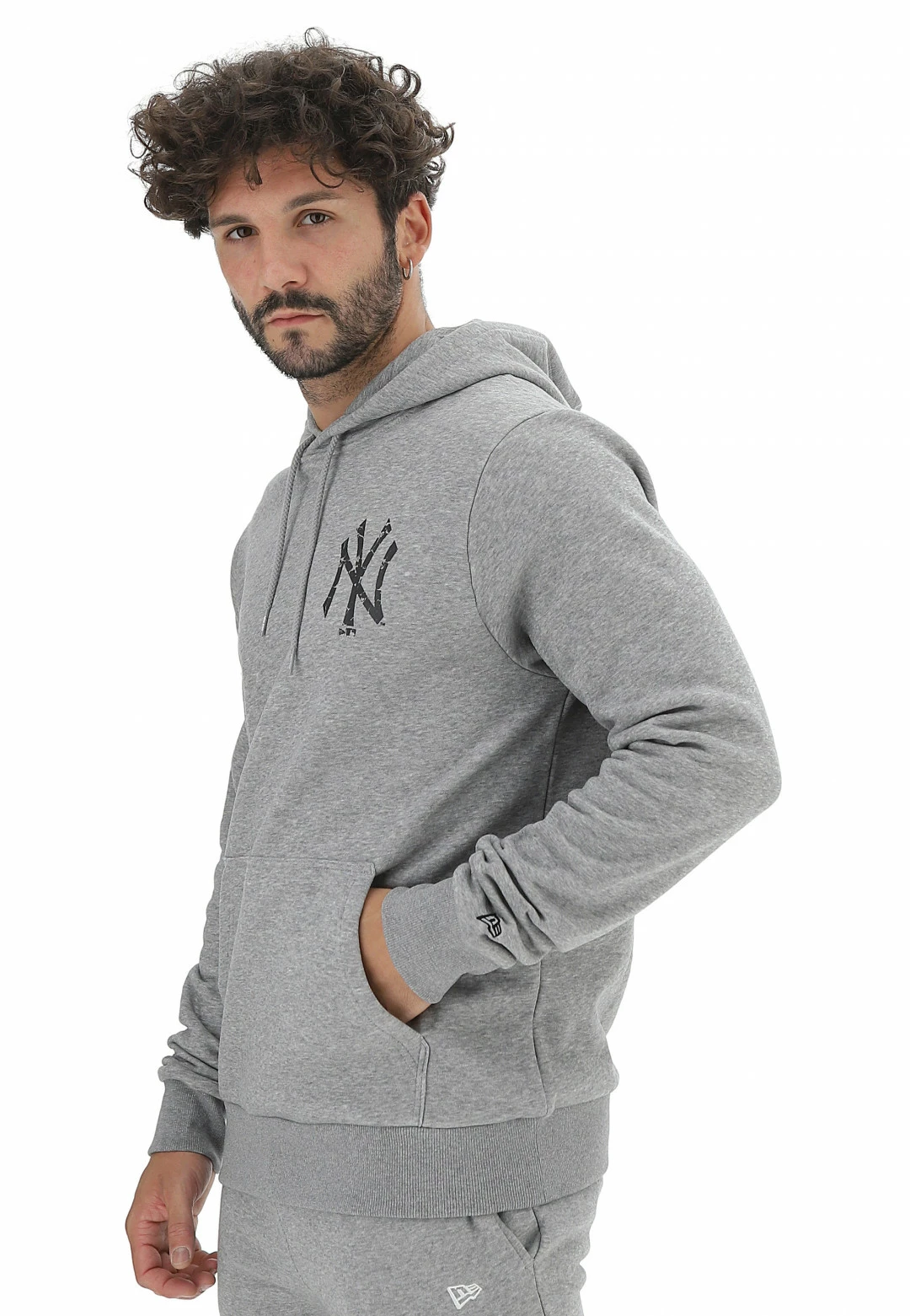 Felpa Felpata New Era Con Logo Stampato Davanti E Dietro 4 Felpa Felpata New Era Con Logo Stampato Davanti E Dietro - immagine 2