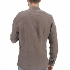 Camicia Uomo Age In Lino Tinta Unita Con Collo Coreana -Lacoste shop e8cf4851d73a6c7d9f732b5227ab92c6