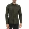 Camicia Manica Lunga Olymp Elasticizzata In Fantasia A Righe Super Slim Fit