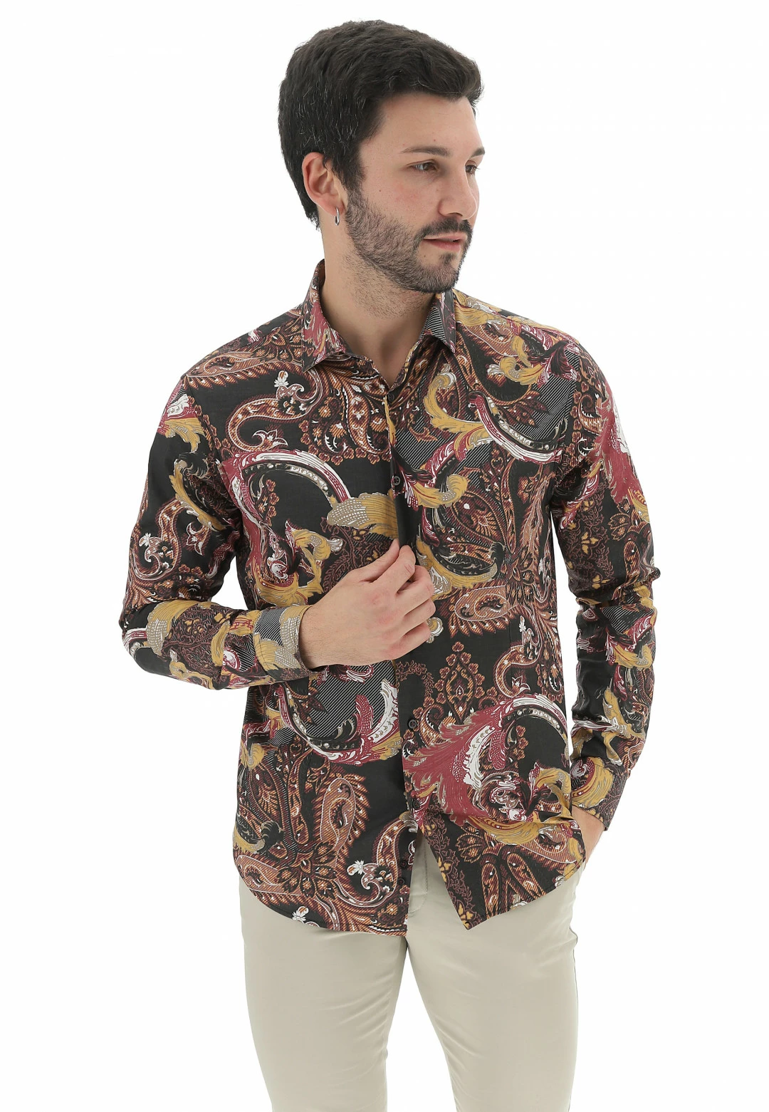 Camicia Strech Eks Con Fanstasia Made In Italy 8 Camicia Strech Eks Con Fanstasia Made In Italy - immagine 6