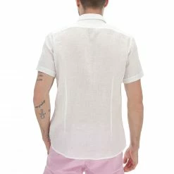 YES.ZEE Camicia In Lino Manica Corta Yes Zee Uomo -Lacoste shop ed146f56be862c1c61de9a33ca7e5a4d