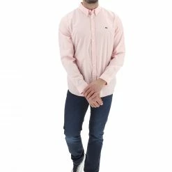 Camicia Uomo Lacoste Tinta Unita Con Logo Sul Petto Regular Fit -Lacoste shop ed8bd14fb58e52619919da135268506c
