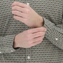 Camicia Age Uomo In Fantasia Multicolor Elasticizzata Slim Fit -Lacoste shop ef23e3deb9c218430cfabcb8983a7f6f