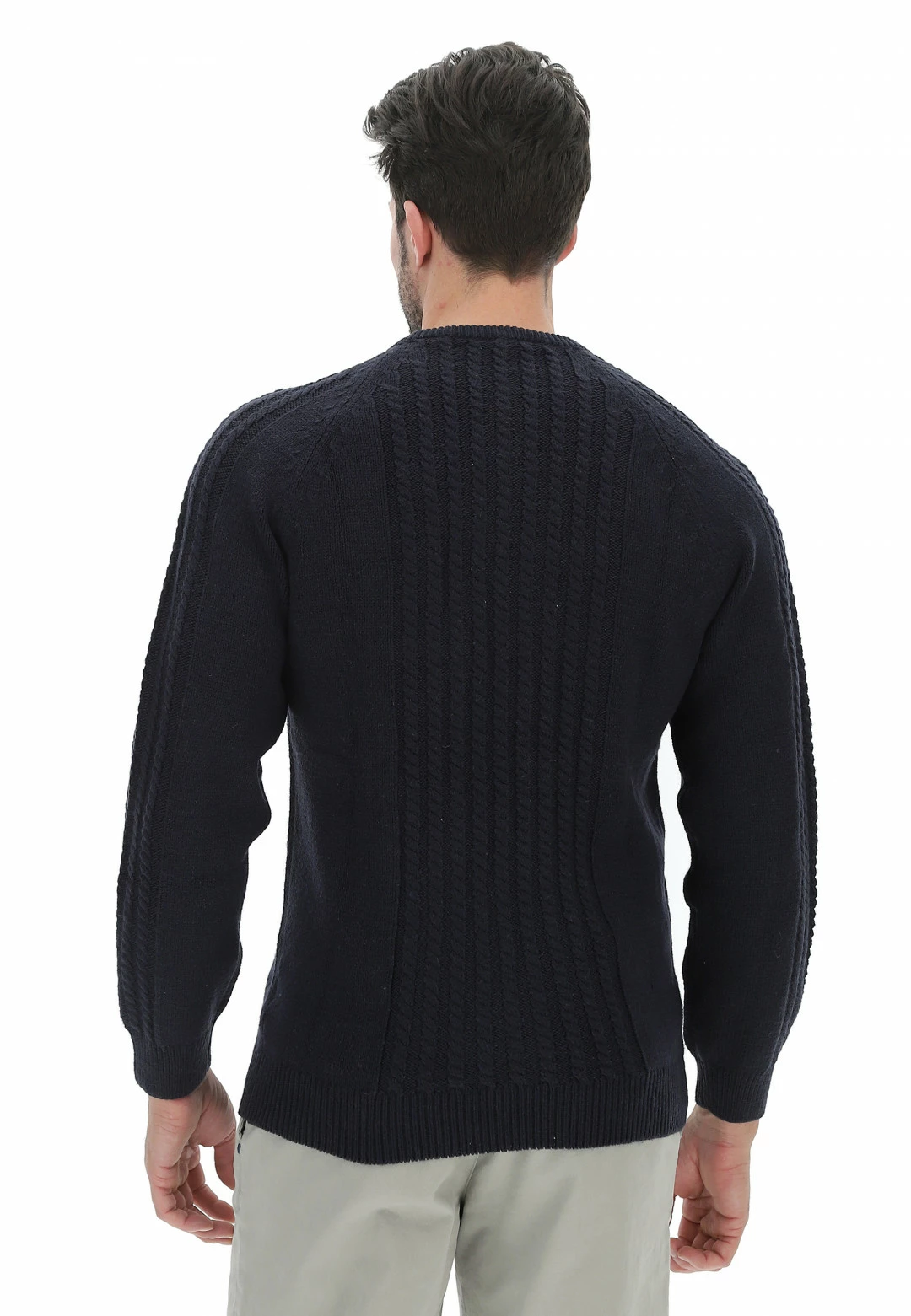 Smiling London Maglione Aff In Girocollo Con Lavorazione A Treccia Uomo 10 Smiling London Maglione Aff In Girocollo Con Lavorazione A Treccia Uomo - immagine 8