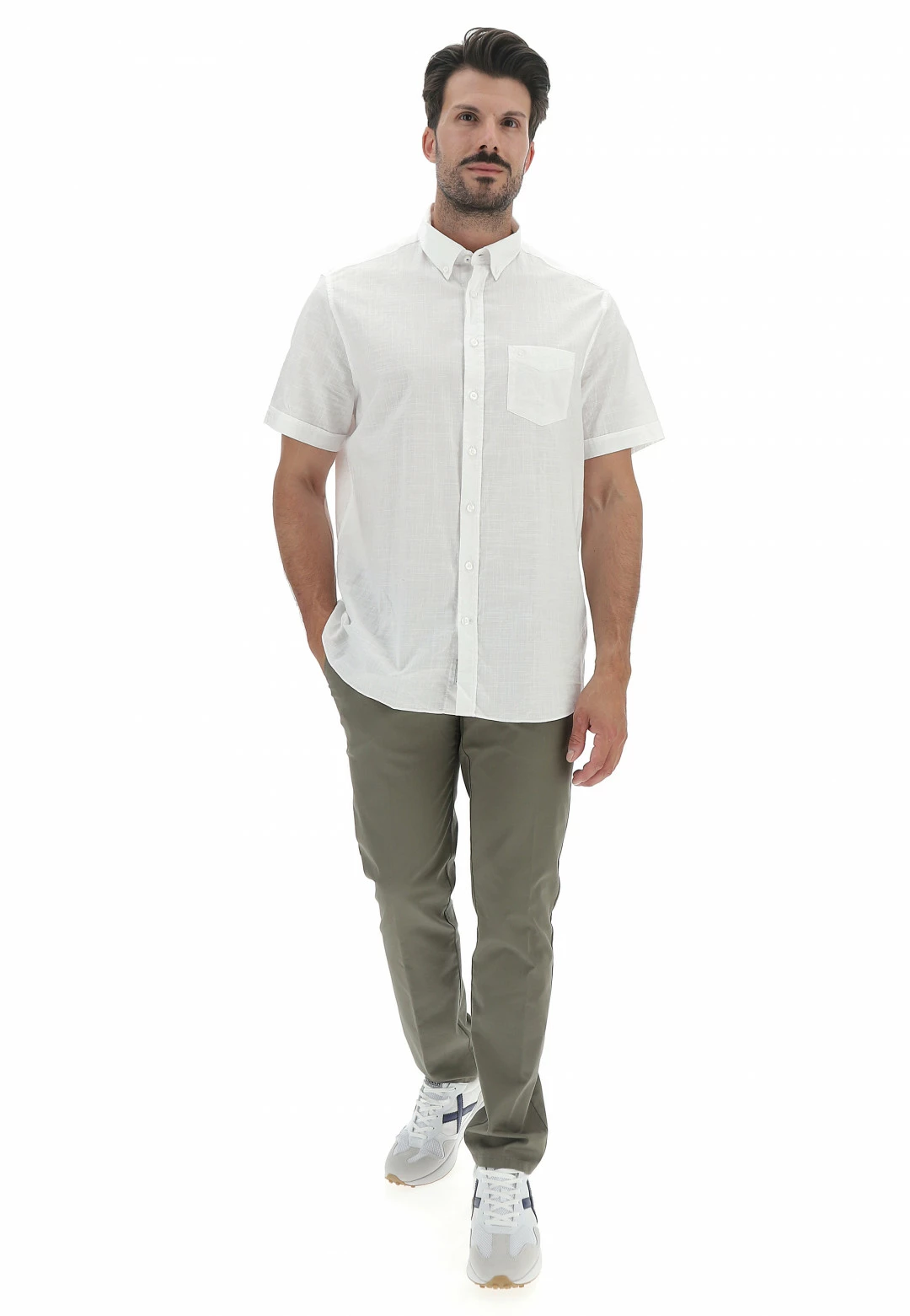 Camicia Bugatti Uomo Mezza Manica In 100% Cotone 7 Camicia Bugatti Uomo Mezza Manica In 100% Cotone - immagine 5