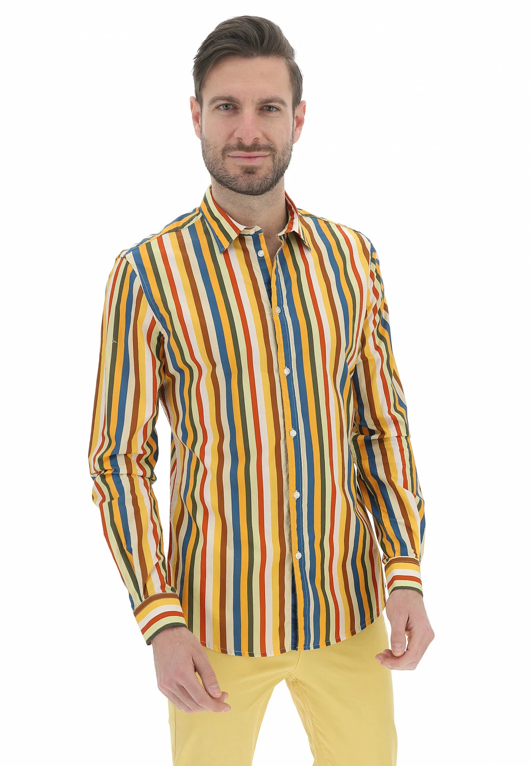 Gaudi Camicia Gaudì In Fantasia Righe Colorate 3 Gaudi Camicia Gaudì In Fantasia Righe Colorate