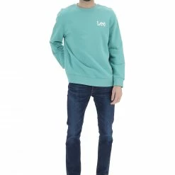 Felpa Girocollo Lee Con Logo Stampato Petto Verde Acqua 11 Felpa Girocollo Lee Con Logo Stampato Petto Verde Acqua -Lacoste shop f22605d9c79474147bab3b921b839678