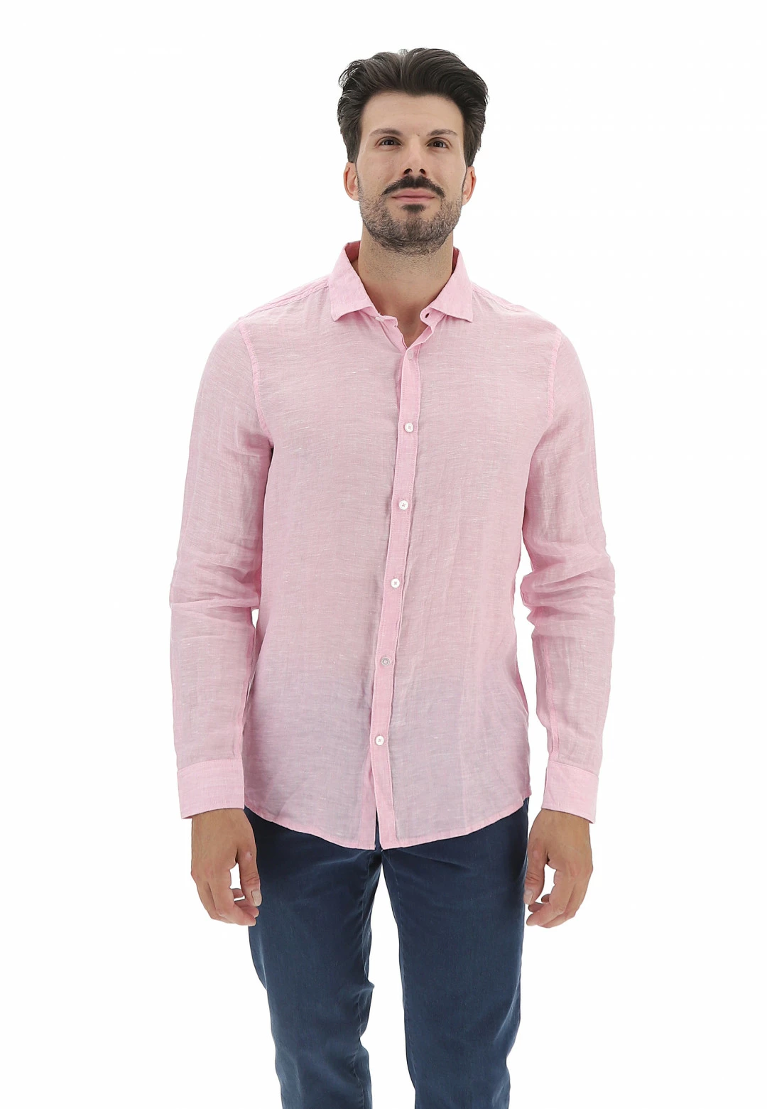 EKS Camicia In Lino Manica Lunga èks Uomo 8 EKS Camicia In Lino Manica Lunga èks Uomo - immagine 6