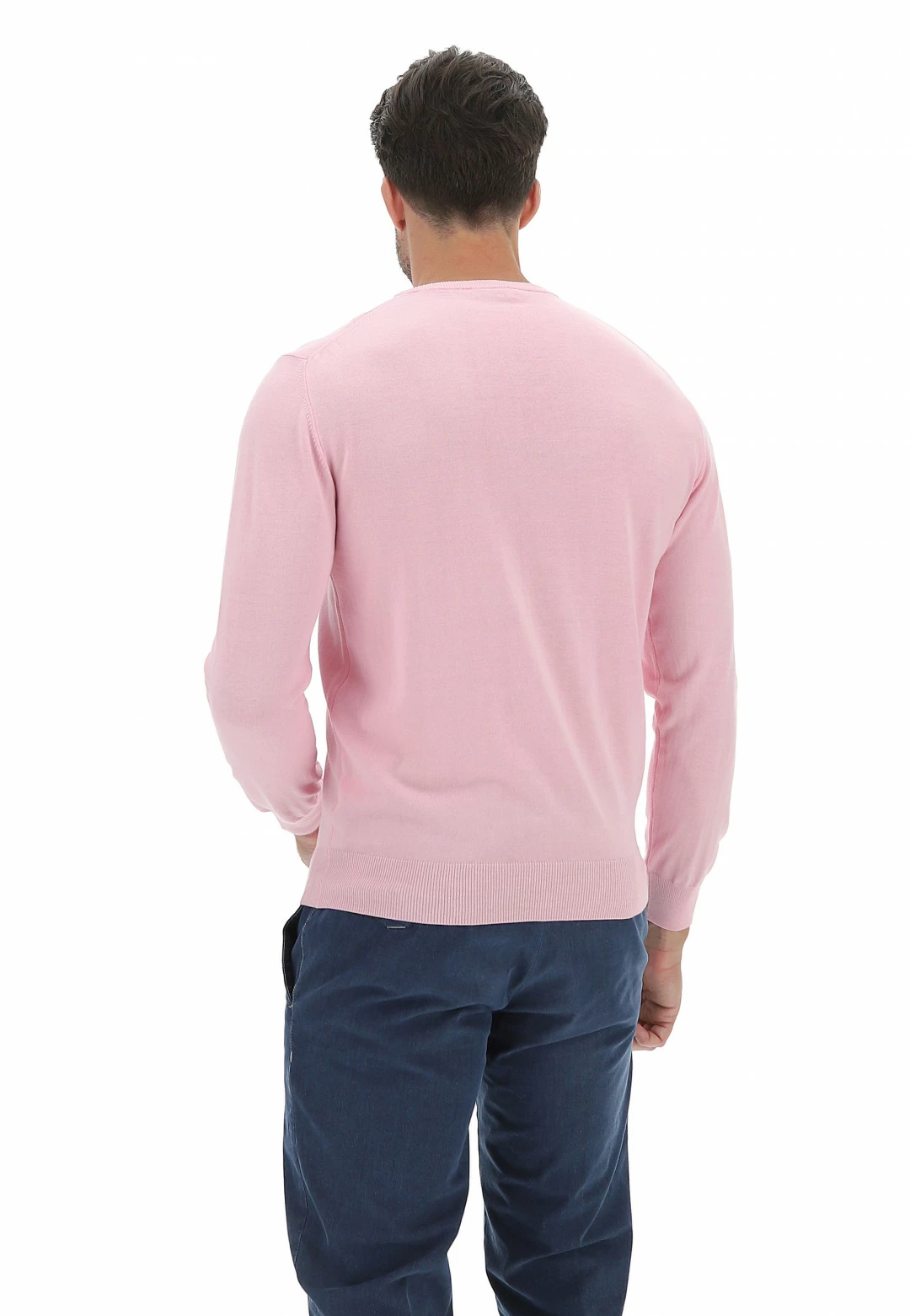 Maglioncino Girocollo Morgano In Cotone Basic Made In Italy 5 Maglioncino Girocollo Morgano In Cotone Basic Made In Italy - immagine 3