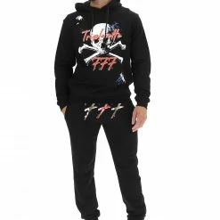 Felpa In Cotone 777 Con Cappuccio E Stampa Con Teschio -Lacoste shop f2f61ac8dcca0ad799ba3ca1f09631e8