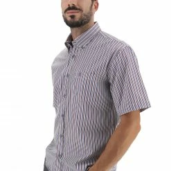 ROTTE MEDITERRANEE Camicia Mezza Manica In Cotone Doppio Ritorto Regular Fit -Lacoste shop f3080999af1c71f8319685eaf2c0366f