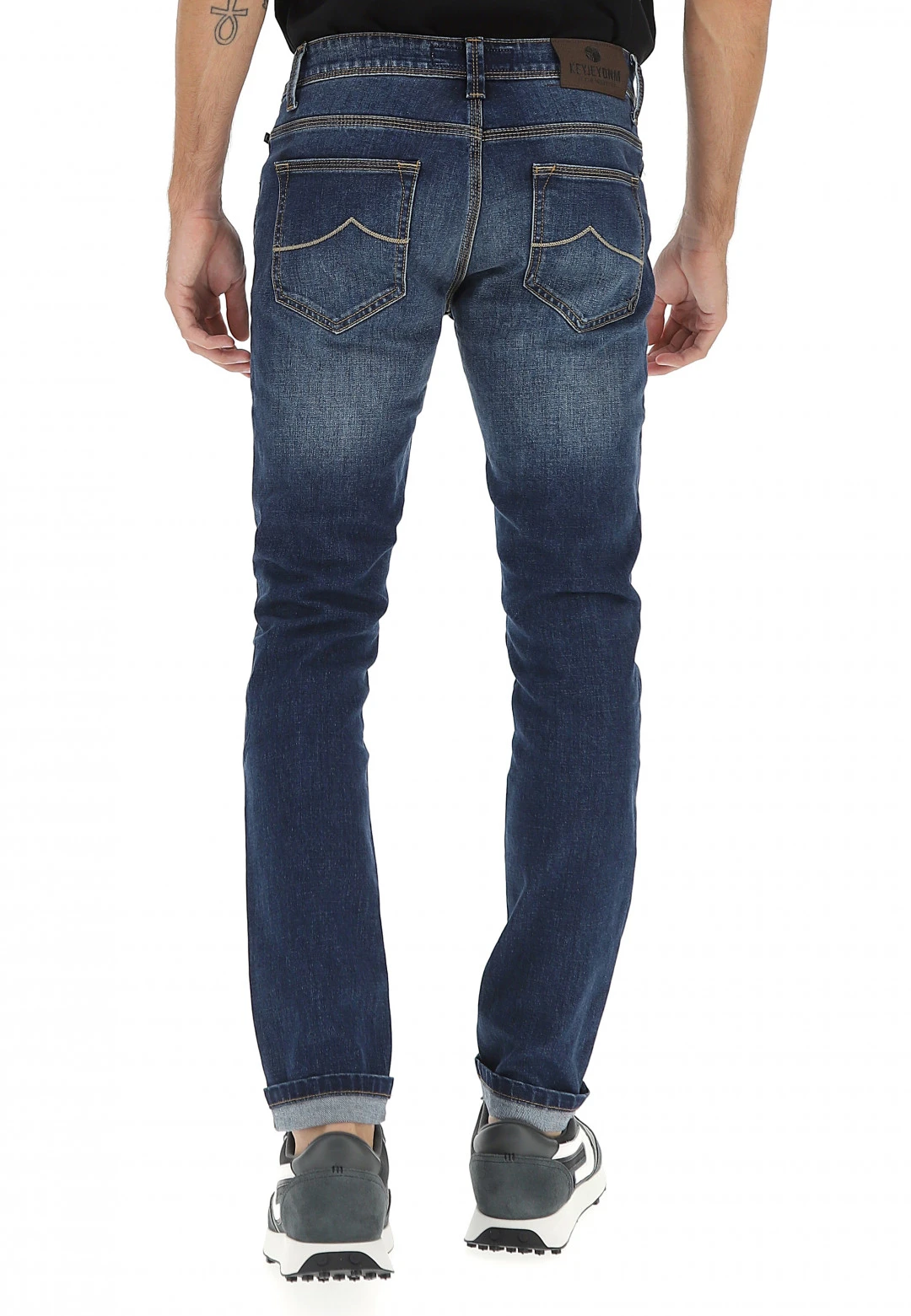 Key Jey Jeans Keyjey Dnm Uomo Lim Fit Lavaggio Medio 5 Key Jey Jeans Keyjey Dnm Uomo Lim Fit Lavaggio Medio - immagine 3