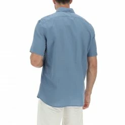 Camicia A Maniche Corte Timberland Misto Lino Art. A2dqz -Lacoste shop f4dca3bf53daf9cacb81d89488b362ef