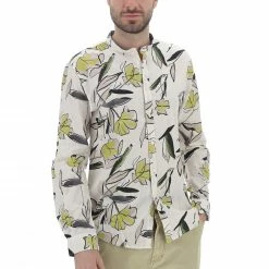 8.9 OTTOPUNTONOVE Camicia Coreana Misto Lino 8.9