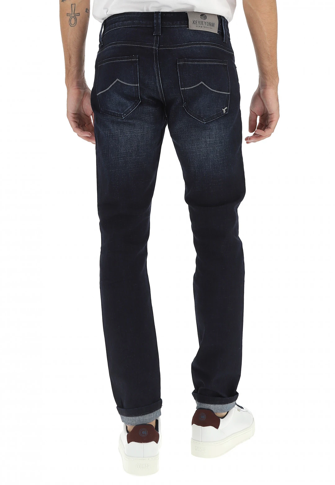 Key Jey Jeans Uomo Keyjey Dnm Slim Fit Elasticizzato 5 Key Jey Jeans Uomo Keyjey Dnm Slim Fit Elasticizzato - immagine 3