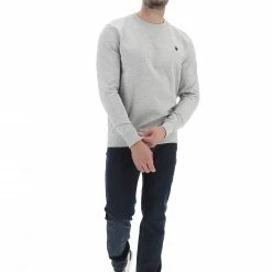 US Polo Felpa Girocollo U.s. Polo Assn. Uomo Basic Con Logo Piccolo Ricamato A Contrasto -Lacoste shop f75407fe63c7a7a94891b11dc8d35b0d