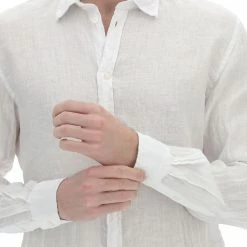 Gaudi Camicia Gaudì Misto Lino Art. 311gu45006 -Lacoste shop f7b7dbdbd26576bd9f96629aed331ffc