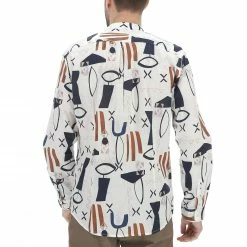 Camicia Coreana Age Uomo In Misto Lino E Cotone Con Fantasia Tribale 9 Camicia Coreana Age Uomo In Misto Lino E Cotone Con Fantasia Tribale -Lacoste shop f832624c64304e26231d4bdcfa48da46