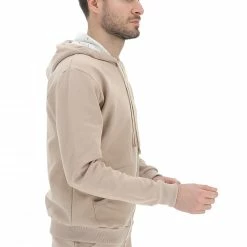 Felpa Garzata Con Cappuccio Interno Bottonato Age Uomo -Lacoste shop faf7de6fd5de8578cd61ca78a34c9927