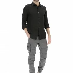 8.9 OTTOPUNTONOVE Camicia Manica Lunga Lino Tinta Unita -Lacoste shop fbc502c542b2015f99b44503434b79c4