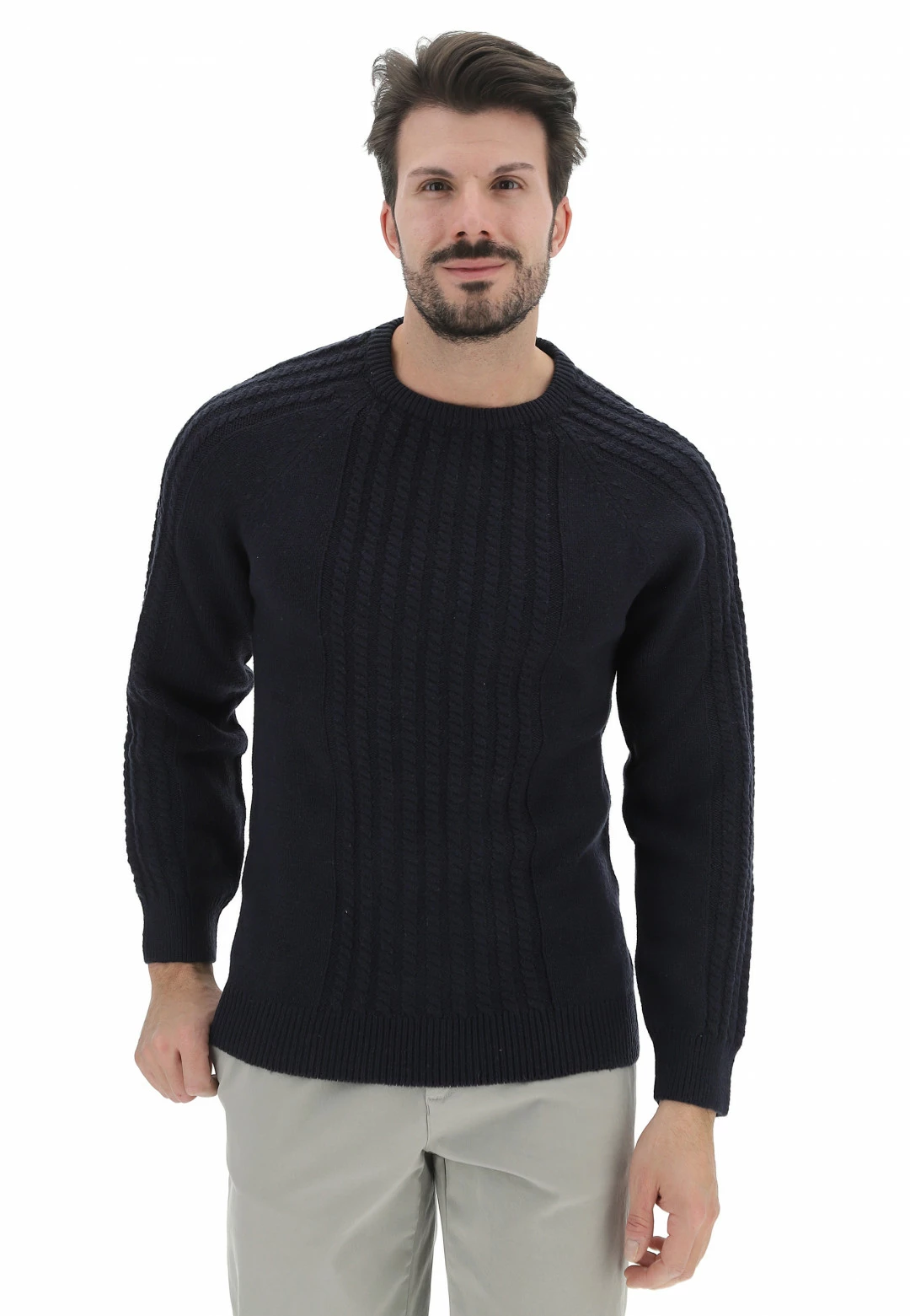 Smiling London Maglione Aff In Girocollo Con Lavorazione A Treccia Uomo 8 Smiling London Maglione Aff In Girocollo Con Lavorazione A Treccia Uomo - immagine 6