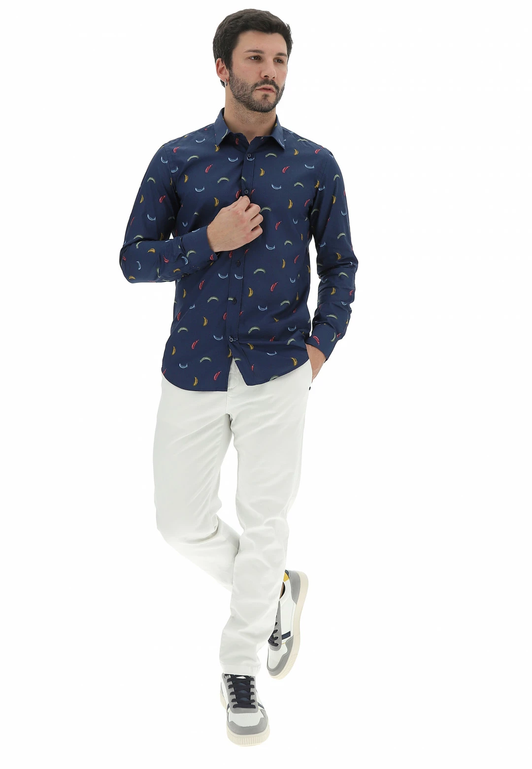 Camicia In Cotone Tupertu Con Fanstasia Piume Colorate 7 Camicia In Cotone Tupertu Con Fanstasia Piume Colorate - immagine 5