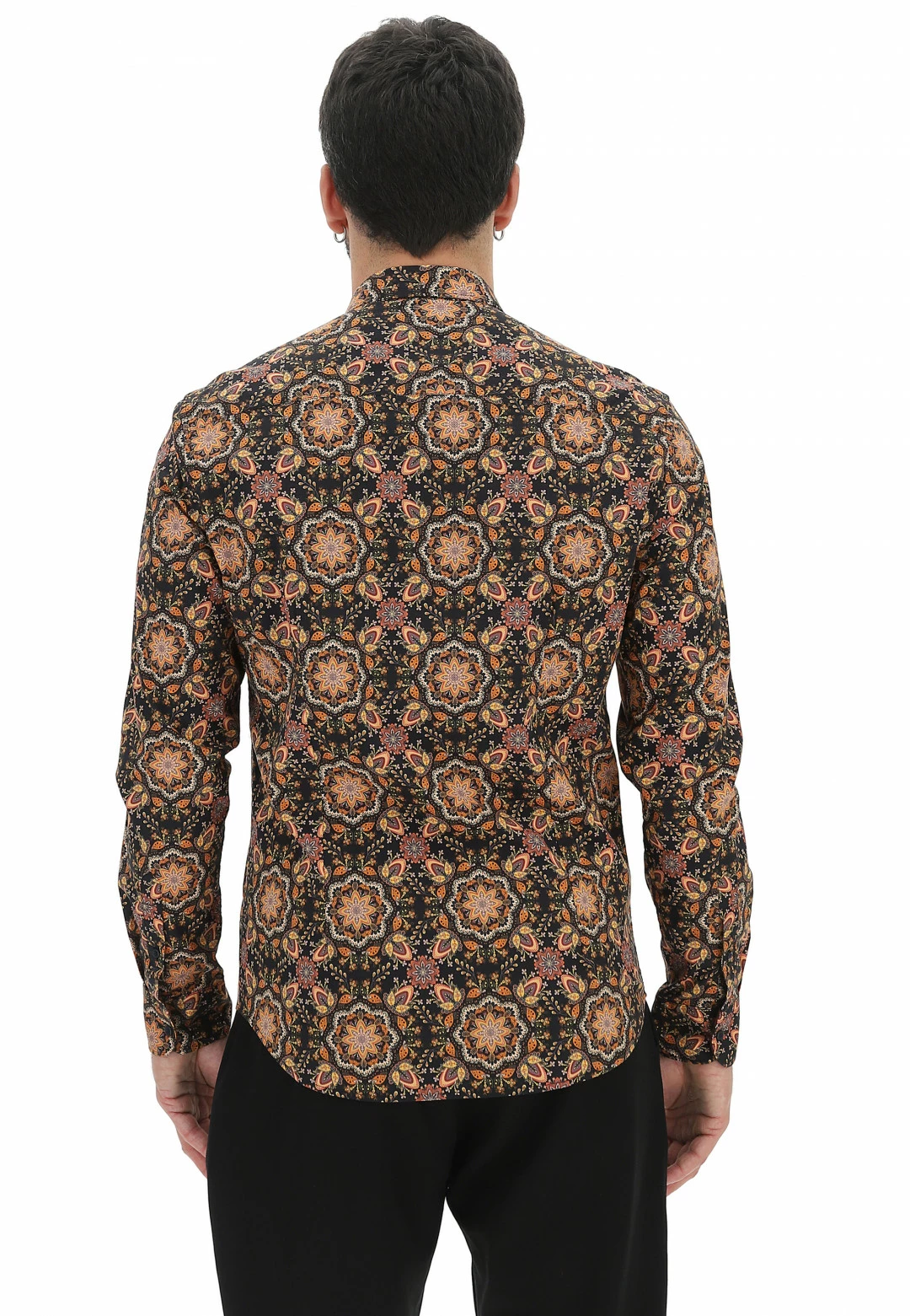 Camicia In Cotone Stretch Gianni Lupo Fantasia All Over 5 Camicia In Cotone Stretch Gianni Lupo Fantasia All Over - immagine 3