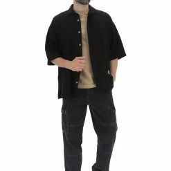 Camicia Over Catch Uomo Effetto Lino Con Manica Scesa E Taschino -Lacoste shop ff58548aaaf4dae0caf2a59035266d73