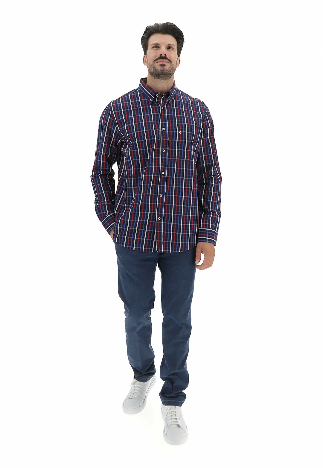 Camiciain Cotone Navigare Uomo Con Taschino E Fantasia 6 Camiciain Cotone Navigare Uomo Con Taschino E Fantasia - immagine 4